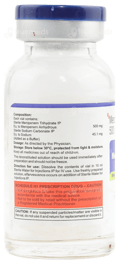Meropace 500 MG Injection 10 ML
